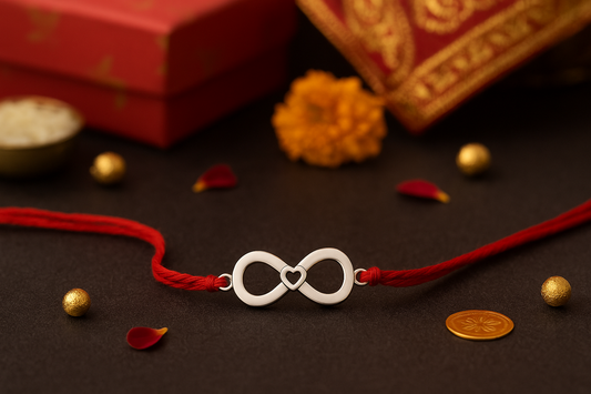 Eterna | Infinity Rakhi with Heart in Center