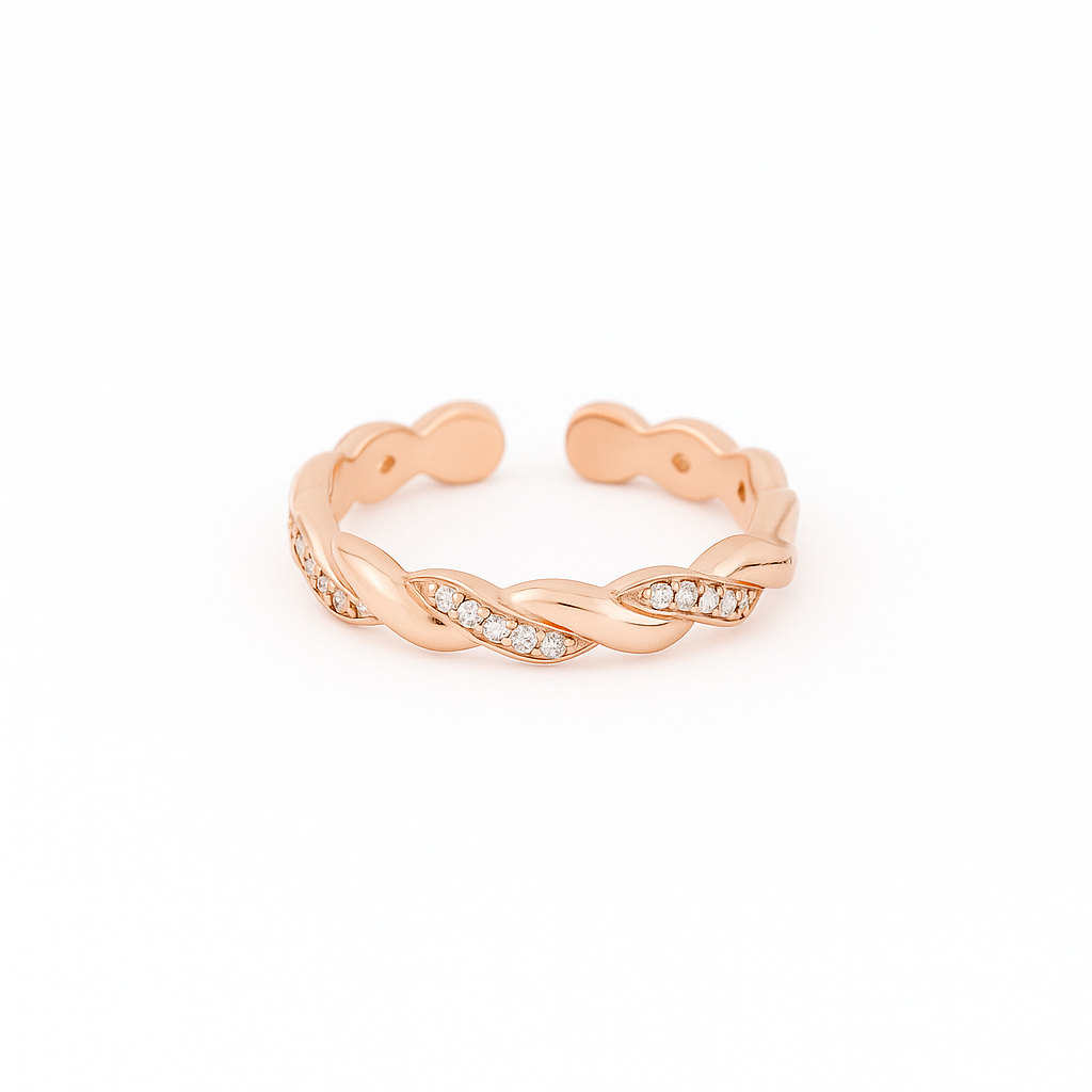 Halo | CZ Braided Ring