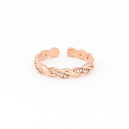 Halo | CZ Braided Ring