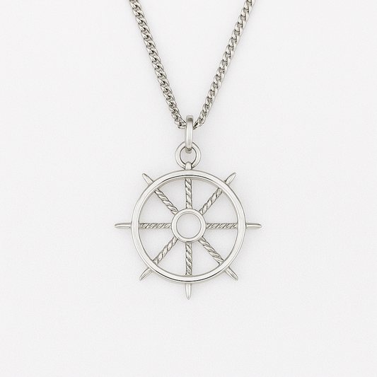 Helm | Ship Wheel Pendant
