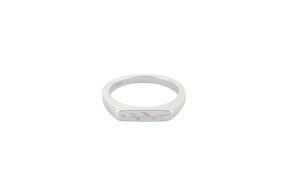 Trellis | Leaf Engraved Ring