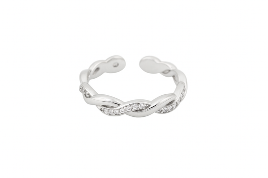 Halo | CZ Braided Ring